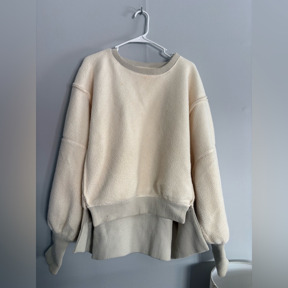 Free People cozy oversized fleece pullover